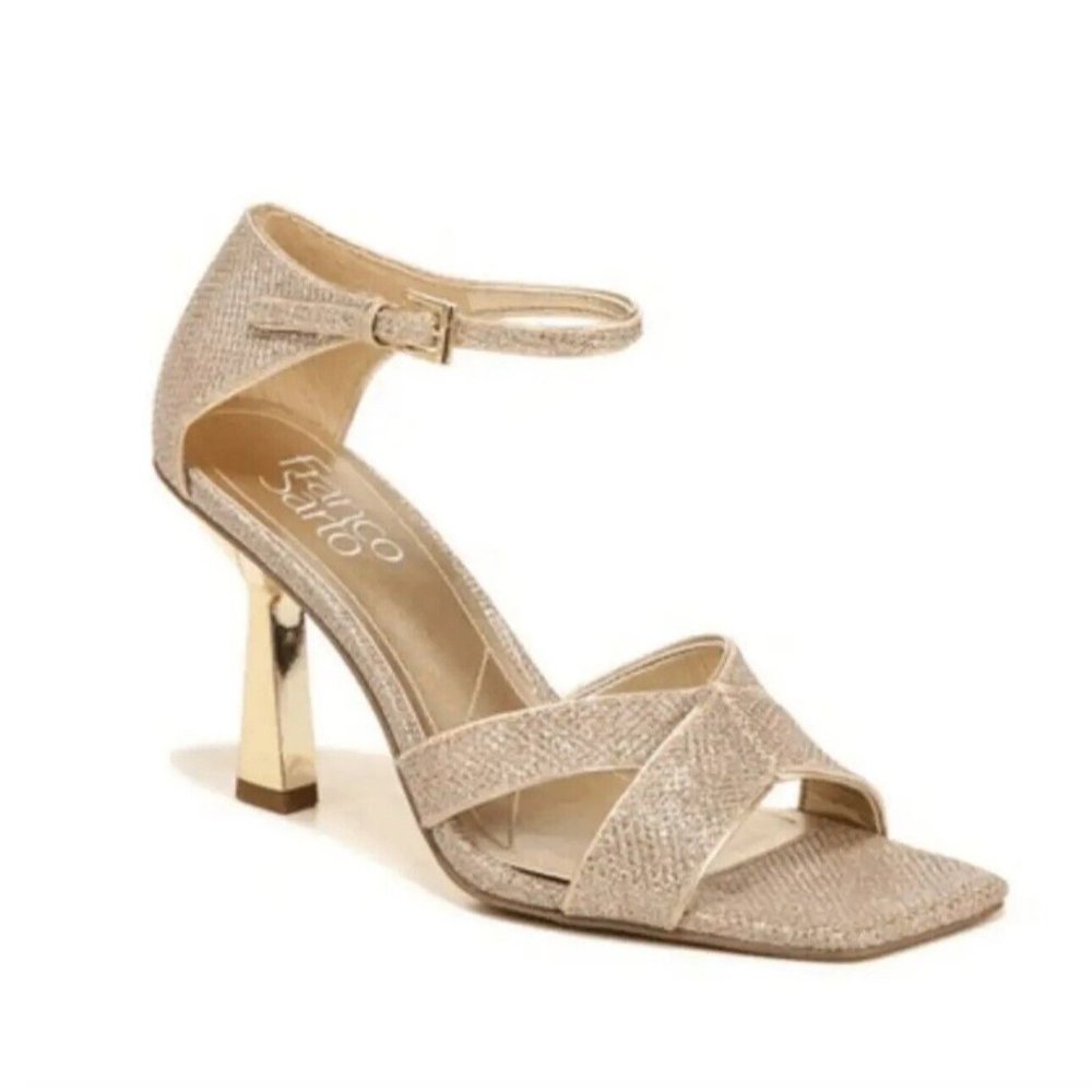 Franco Sarto Gold Heeled Sandals